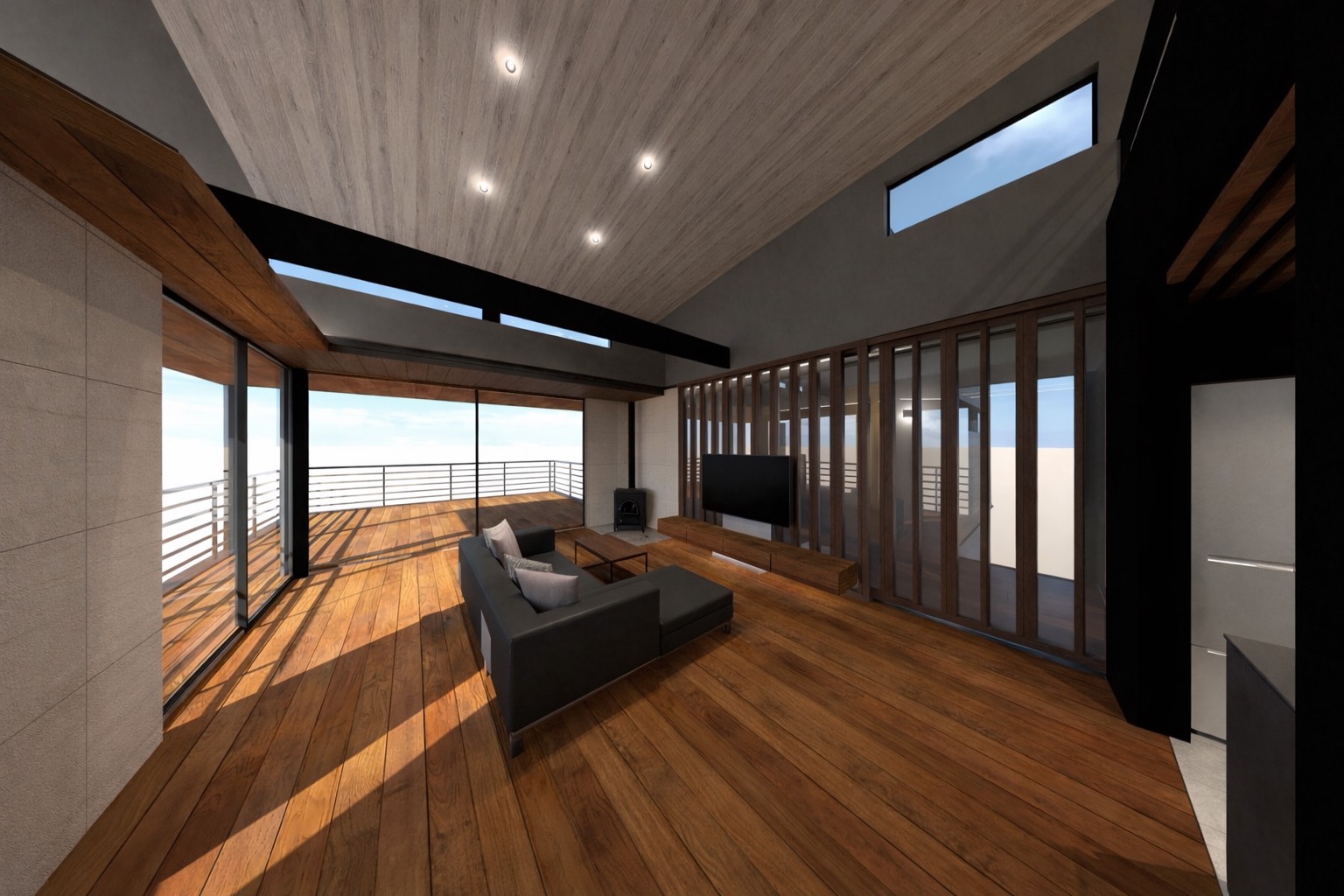 格子がつくる、空間のリズム